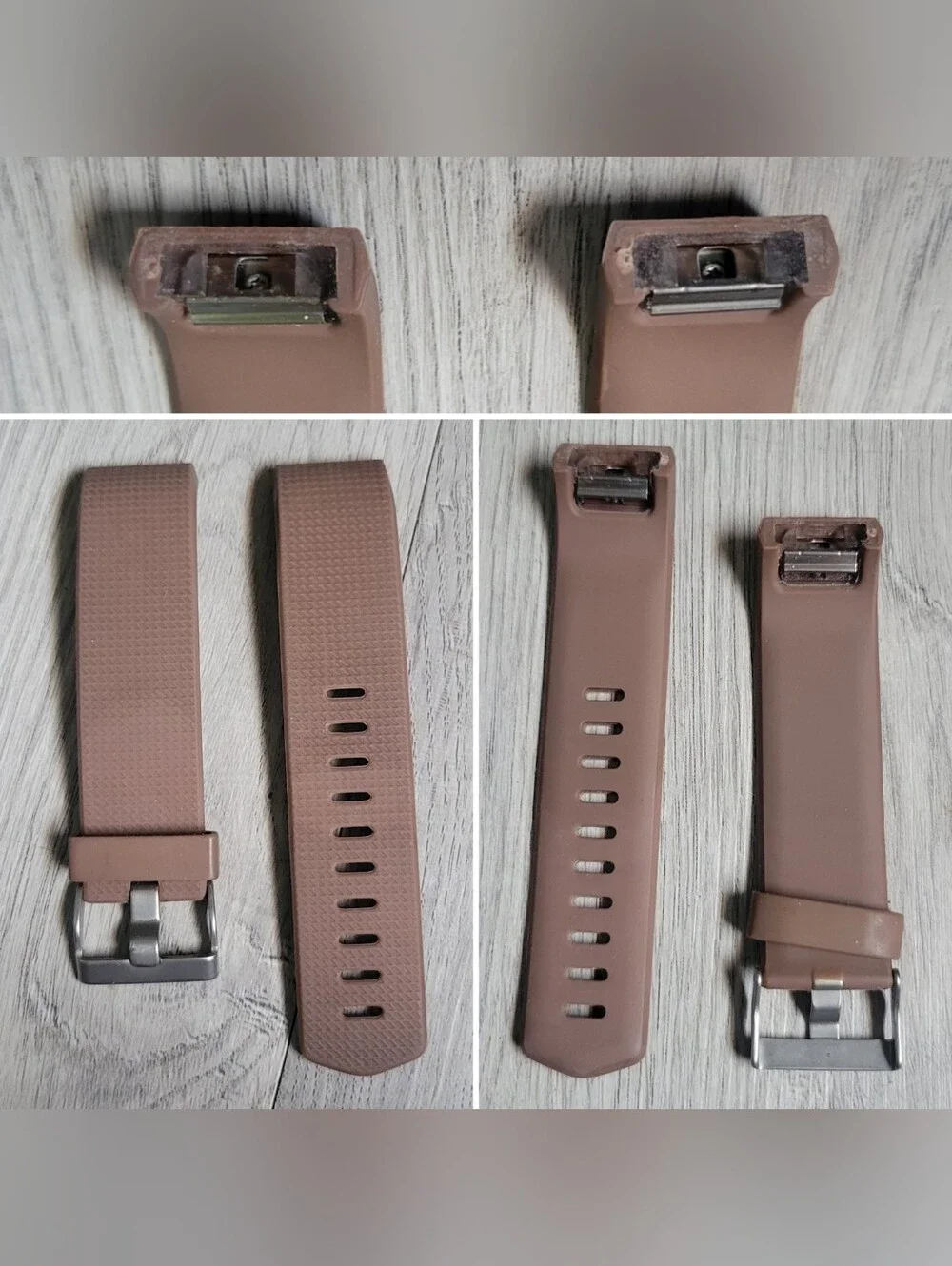 Fitbit Charge 2 Replacement Wristbands  (Black, Brown, Blush) No Device, Small